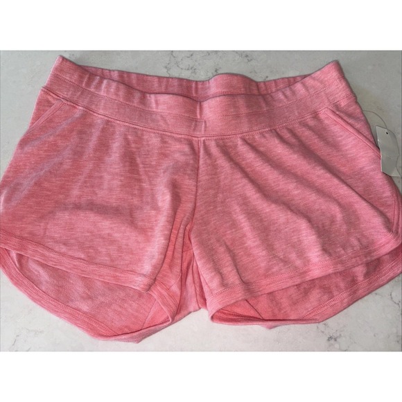 Motherhood Maternity‎ Shorts M Medium Relaxed Fit Pink Terry Exercise Sleep - Picture 1 of 5
